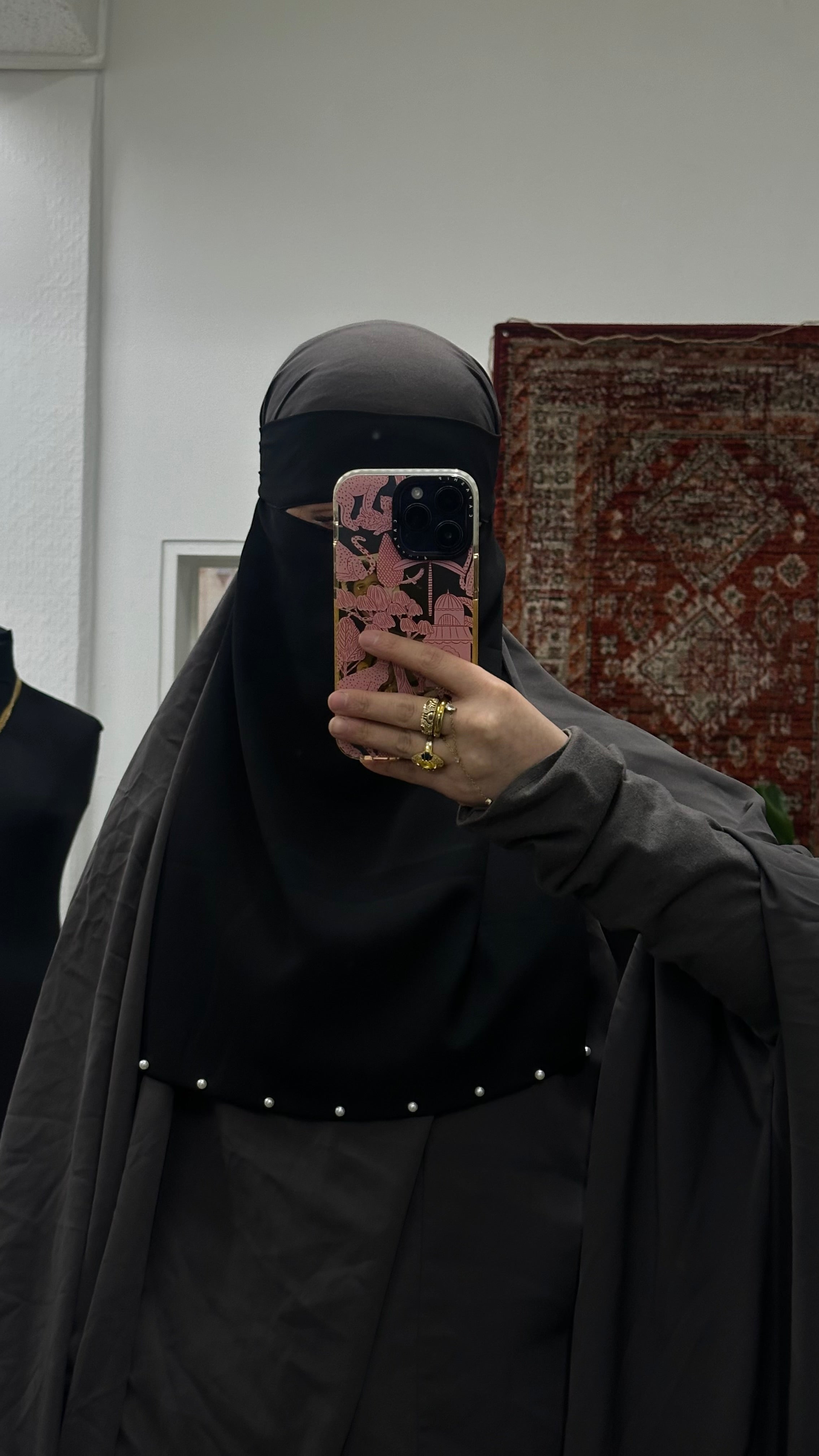 niqab à perles