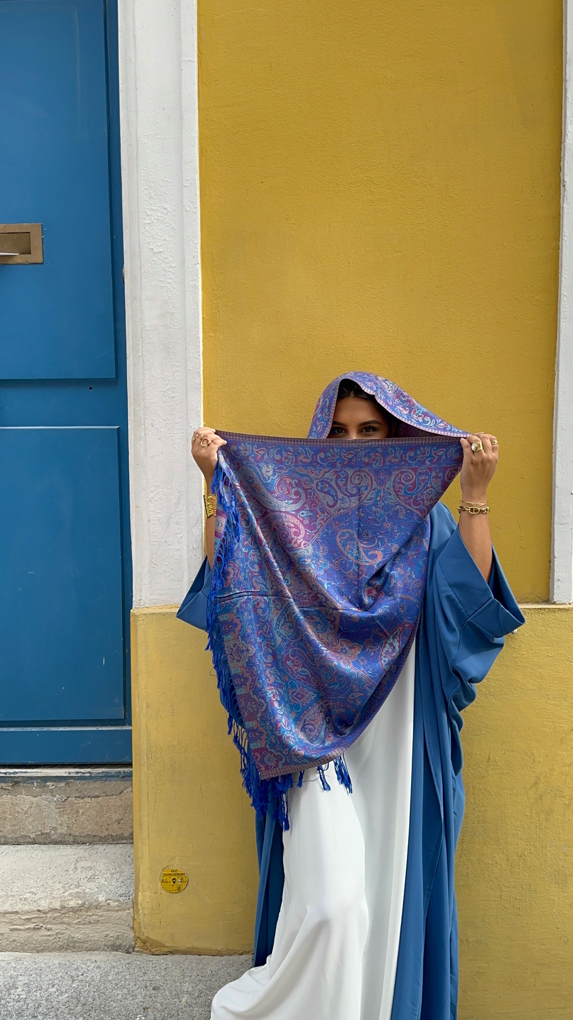 PASHMINA BLEU / VIOLET